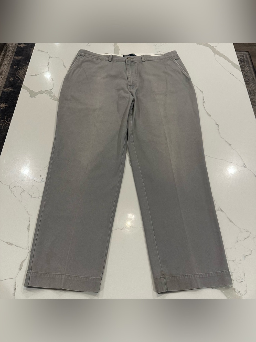 Vintage Ralph Lauren Polo Gray Classic Chino Pants Men’s 38 x 30 Preppy Casual